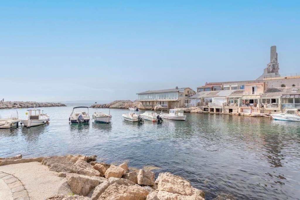 Le Pecheur -Charmant-T3 Au Coeur Du Vallon Marseille Exteriör bild